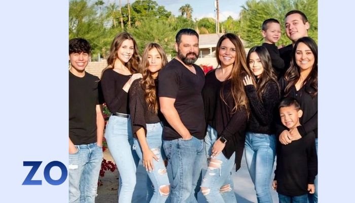 Mariah Ortega with whole family